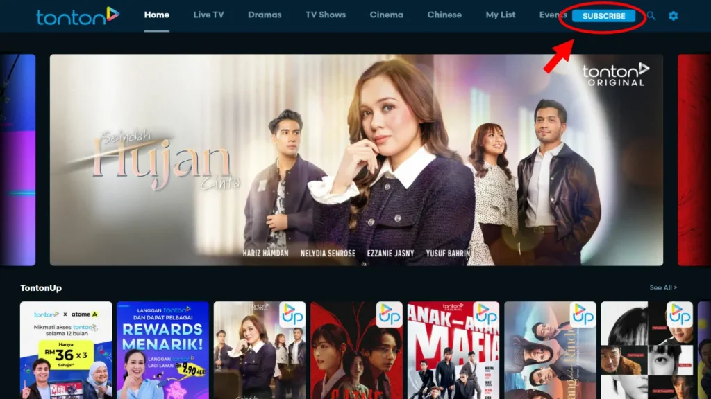 cara langgan tonton online