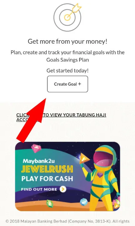 cara buat tabung goal maybank2u