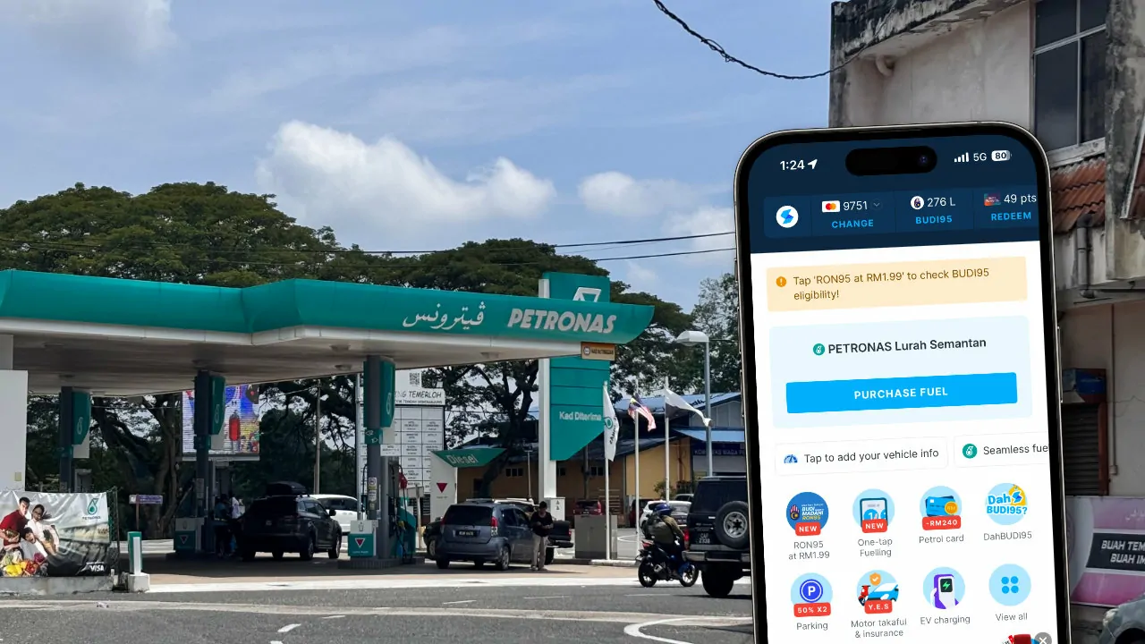 cara guna setel isi minyak petronas