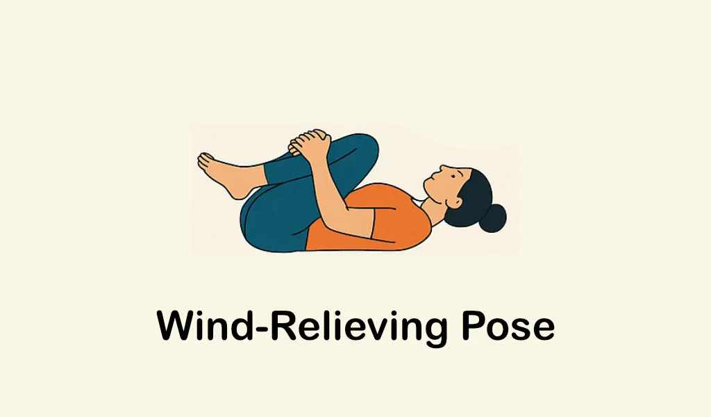 senaman buang angin dalam badan wind relieving pose