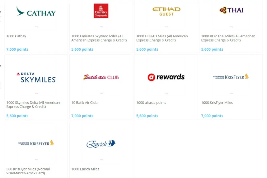 air miles dari treatspoints maybank