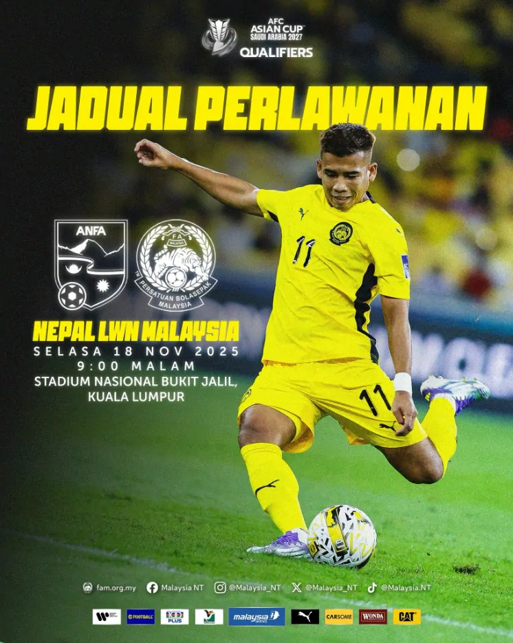 nepal vs malaysia kelayakan piala asia 2027