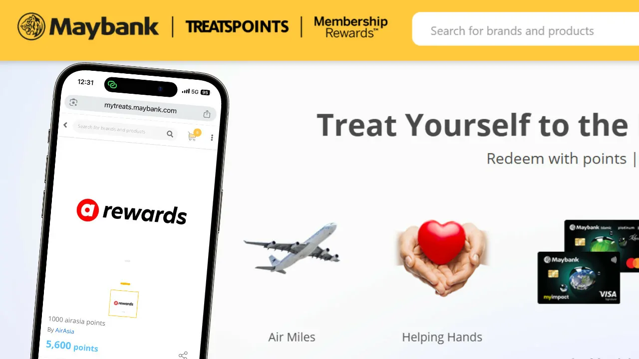 redeem air miles dari maybank treatspoints