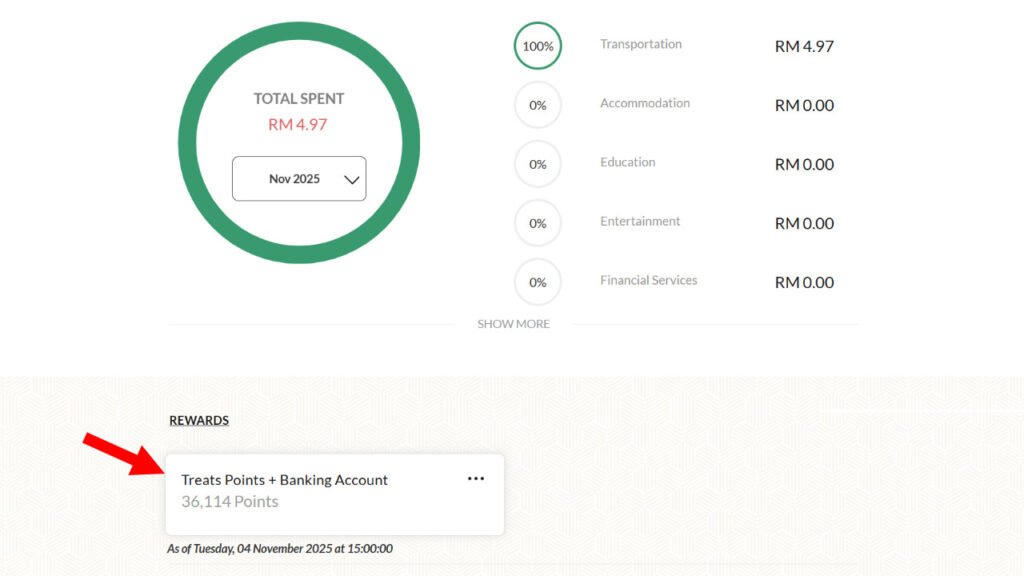 semak treatspoints maybank