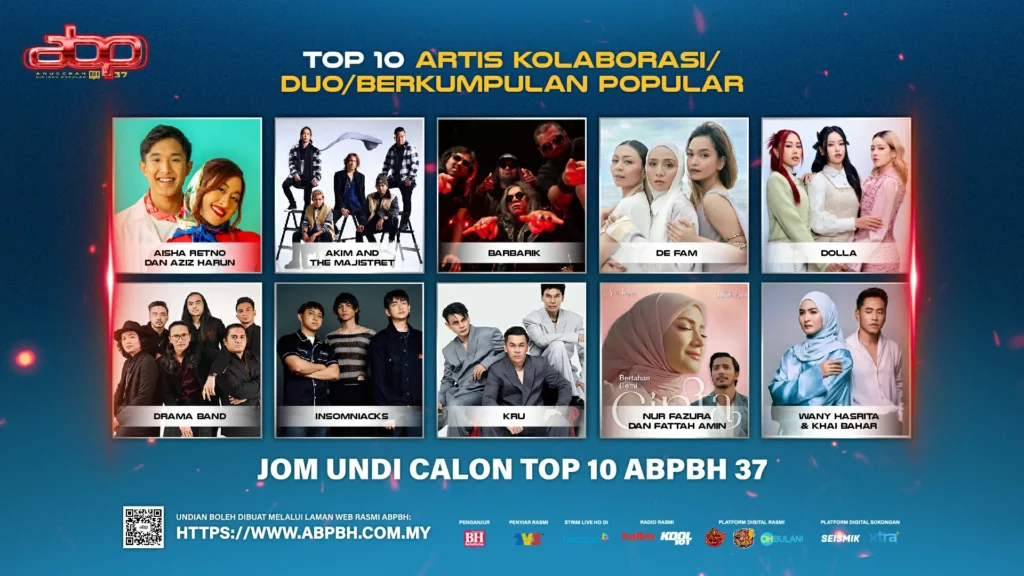 artis kolaborasi duo berkumpulan popular