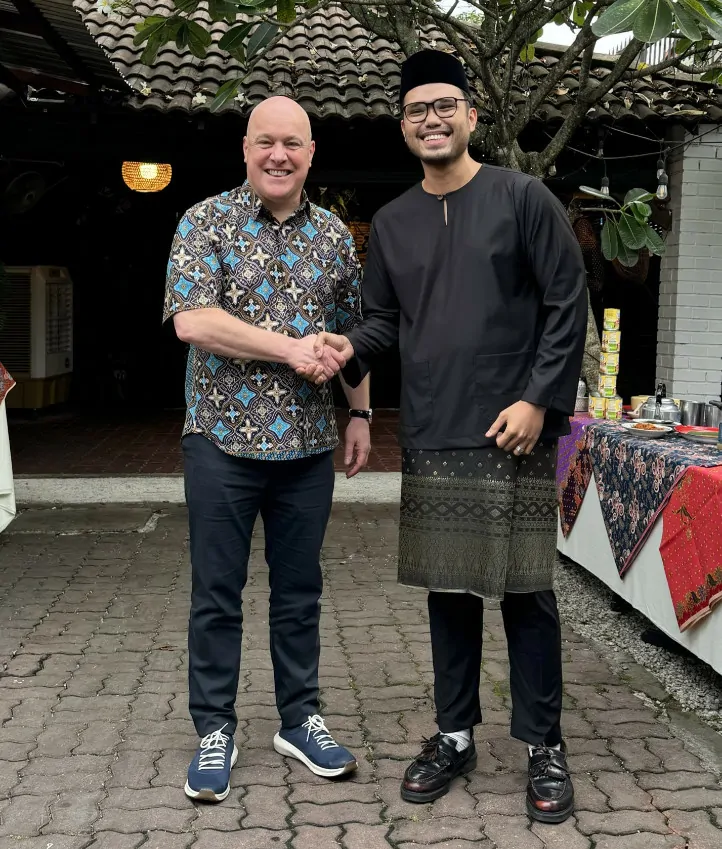 Khairul Aming jumpa PM New Zealand