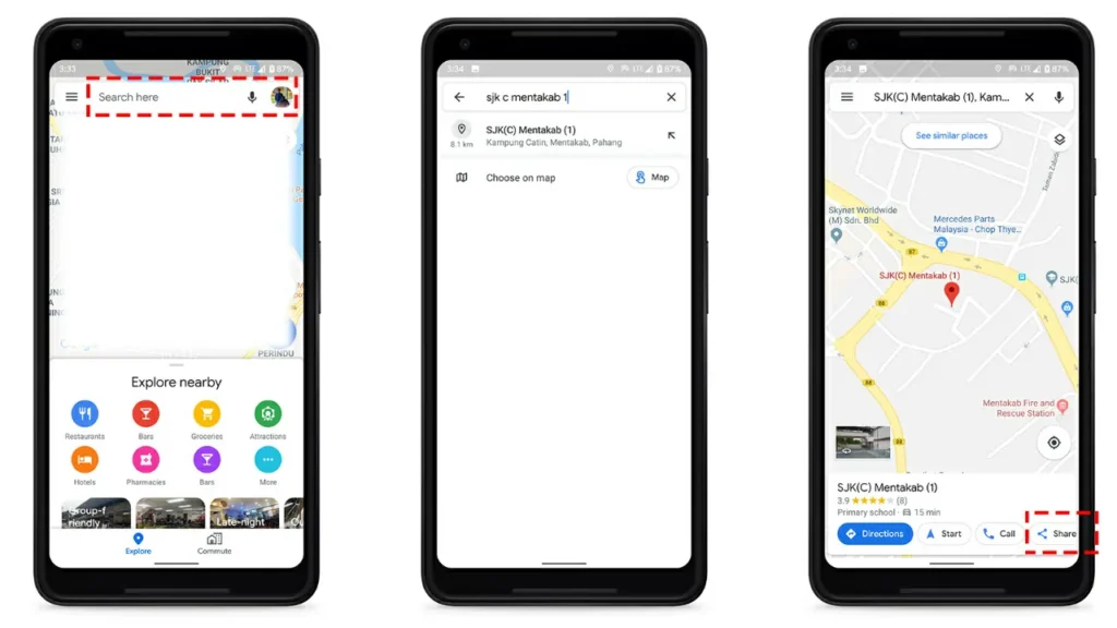 google map kad kahwin