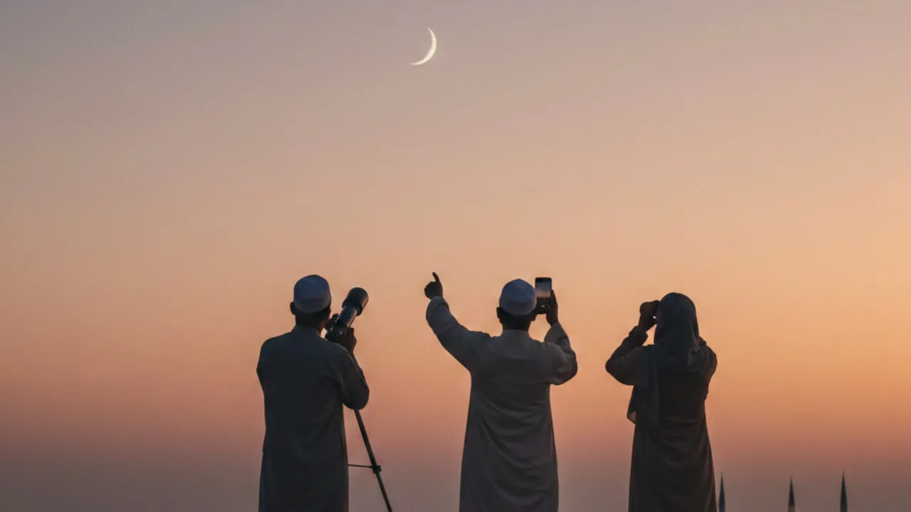 lihat anak bulan ramadan