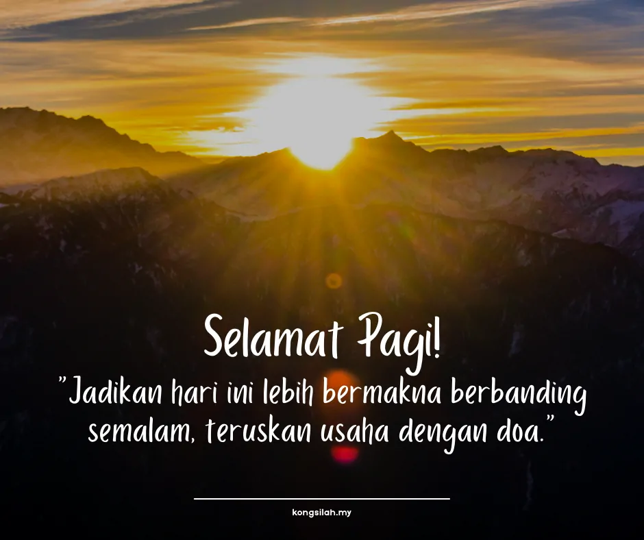 ucapan selamat pagi
