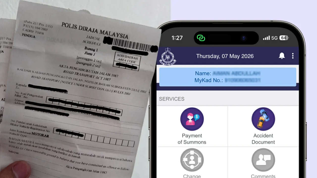 bayar saman polis pdrm