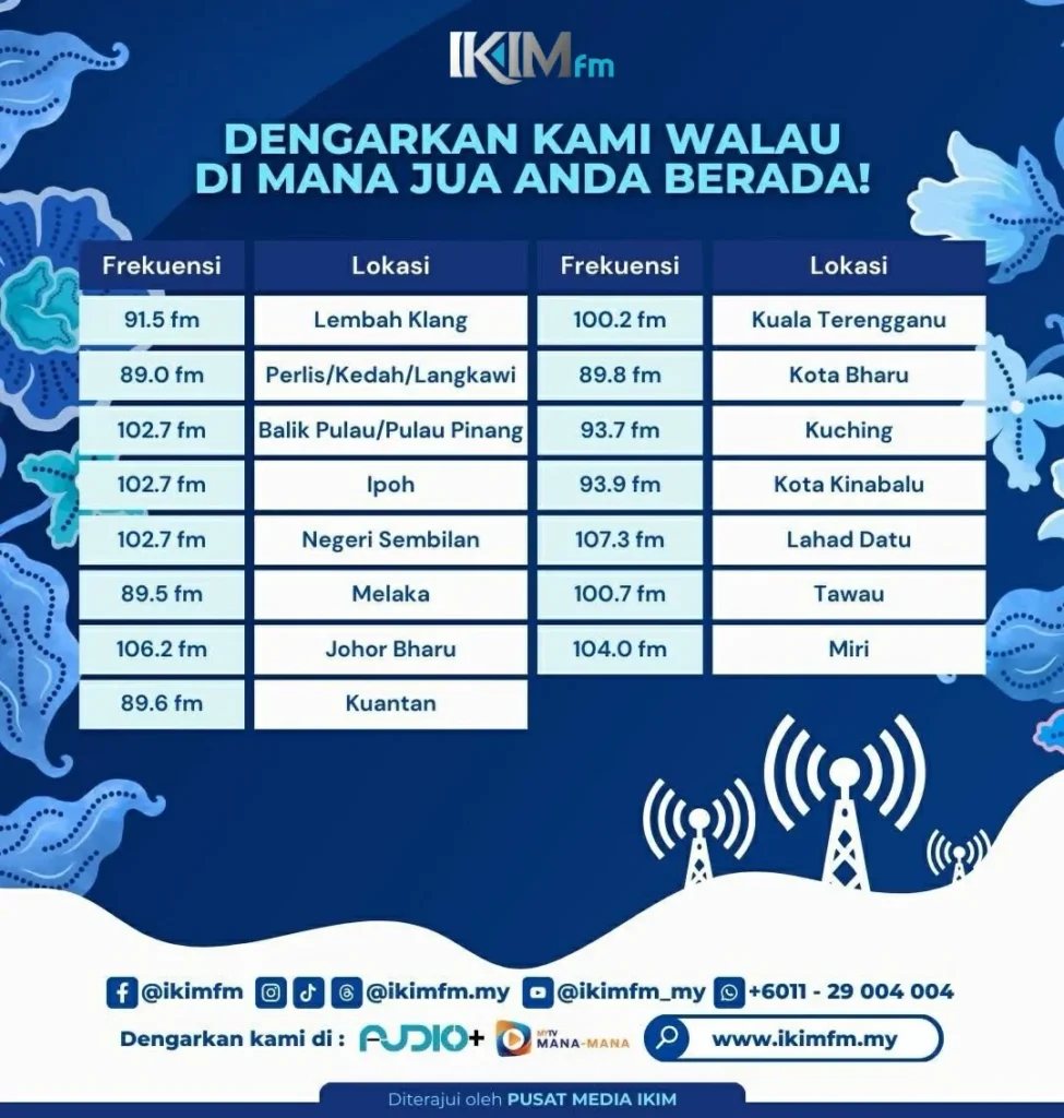 frekuensi radio ikim fm terkini
