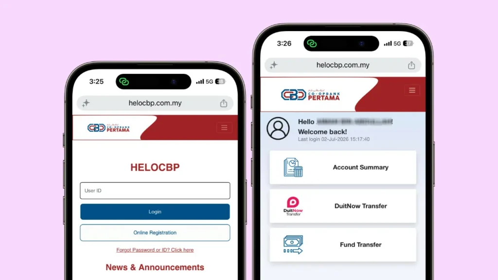transfer duit online coopbank pertama