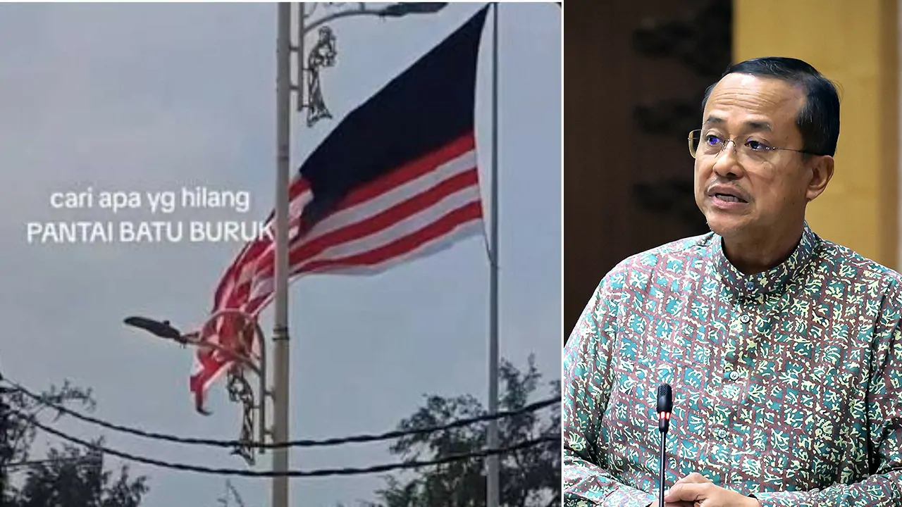 bendera malaysia hilang bulan bintang