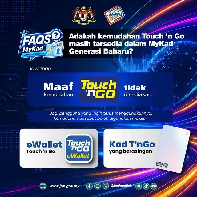 mykad generasi baharu tanpa TnG