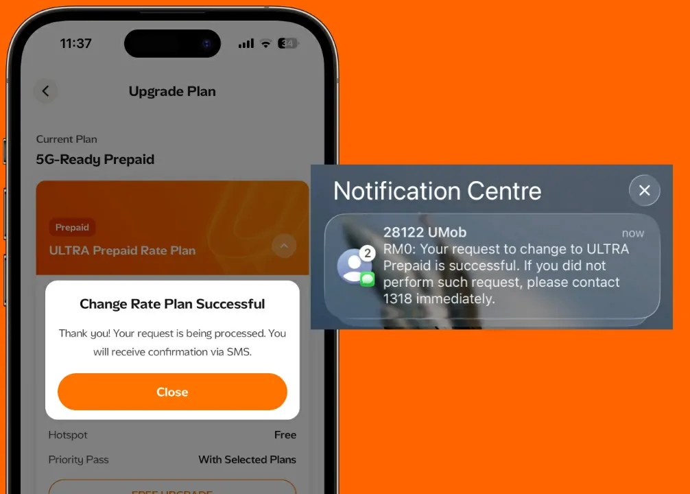 cara tukar plan prepaid u mobile guna apps u mobile